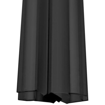 MAGNETLIST ARROW 6X12X1950MM 2ST MATTSVART