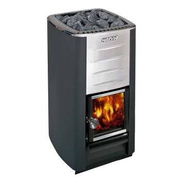 BASTUAGGREGAT HARVIA M3 VEDELDAT 16,5KW SVART 