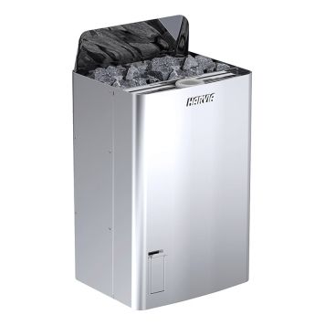 BASTUAGGREGAT HARVIA THE WALL COMBI SW90SA 9KW ROSTFRITT STÅL 