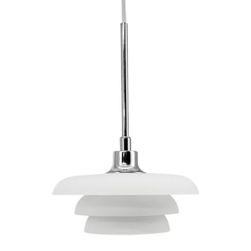 TAKLAMPA DYBERG LARSEN AVA 20CM OPAL/ KROM