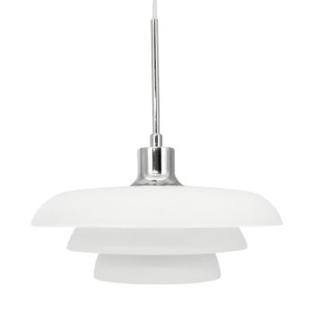 TAKLAMPA DYBERG LARSEN AVA 31CM OPAL/ KROM