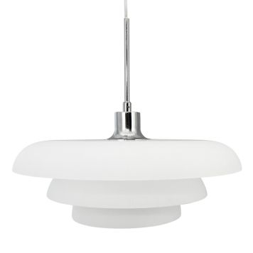 TAKLAMPA DYBERG LARSEN AVA 40CM OPAL/ KROM