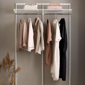 STARTKIT ELFA KLICK-IN SYSTEM 2 SEKTIONER 2X60CM VIT