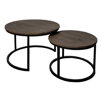 SOFFBORD STENEXPO PORTLAND Ø58/75CM RÖKOLJAD EK 