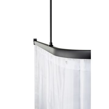 DRAPERISKENA LEJIMA STABIL SVART 90X90CM