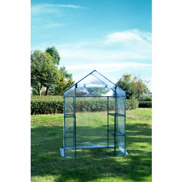 DRIVHUS GARDOL STÅL/PLAST 143X73X195CM