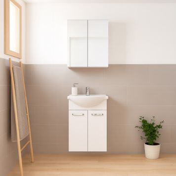 BADRUMSMÖBEL RIVA ANNA VIT MATT 50CM 