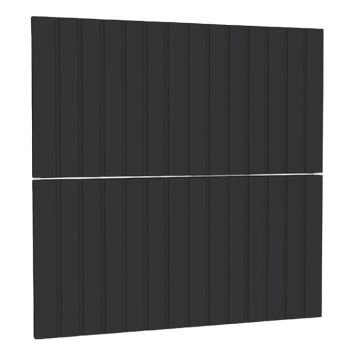 LÅDFRONT RIVA FÖR KOMMOD AGNES 50CM RIBB SVART MATT 2ST/FP