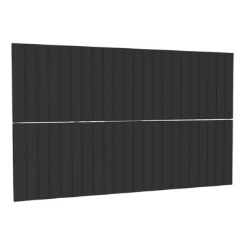 LÅDFRONT RIVA FÖR KOMMOD AGNES 80CM RIBB SVART MATT 2ST/FP