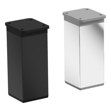 MÖBELBEN RIVA FÖR AGNES JUSTERBARA 10CM KROM 4ST/FP