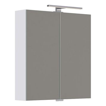 SPEGELSKÅP CAMARGUE FRI MED BELYSNING VIT 60CM