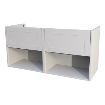 TVÄTTSTÄLLSSKÅP CAMARGUE AURA DUBBEL 2 LÅDOR & BOXAR LJUSGRÅ