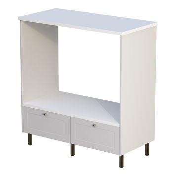 TVÄTTPAKET CAMARGUE VIKA TVÄTT 2 UPPHÖJDA VITVAROR 126,8CM LJUSGRÅ