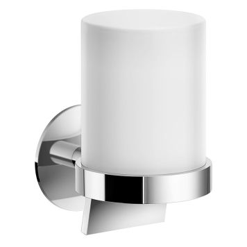 TVÅLPUMP SMEDBO DOT SJÄLVHÄFTANDE POLERAD KROM/VIT