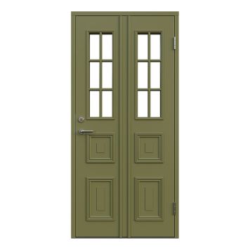 YTTERDÖRR LEKSANDSDÖRREN GRANBERG M10X21 MED GLAS GRÖN