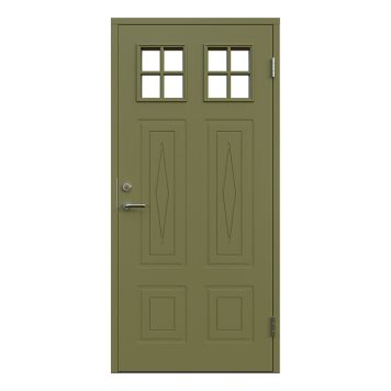 YTTERDÖRR LEKSANDSDÖRREN KULLSBJÖRKEN MED GLAS GRÖN