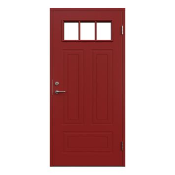 YTTERDÖRR LEKSANDSDÖRREN MON MED GLAS RÖD