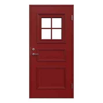 YTTERDÖRR LEKSANDSDÖRREN RÖNNÄS MED GLAS RÖD
