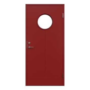 YTTERDÖRR LEKSANDSDÖRREN ALVIK MED GLAS RÖD