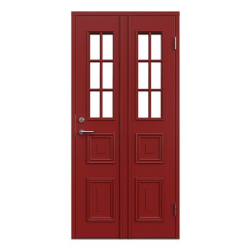 YTTERDÖRR LEKSANDSDÖRREN GRANBERG M10X21 MED GLAS RÖD