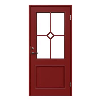 YTTERDÖRR LEKSANDSDÖRREN BRENÄS MED GLAS RÖD