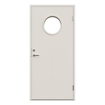 YTTERDÖRR LEKSANDSDÖRREN ALVIK MED GLAS VIT