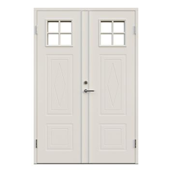 PARDÖRR LEKSANDSDÖRREN KULLSBJÖRKEN MED GLAS VIT