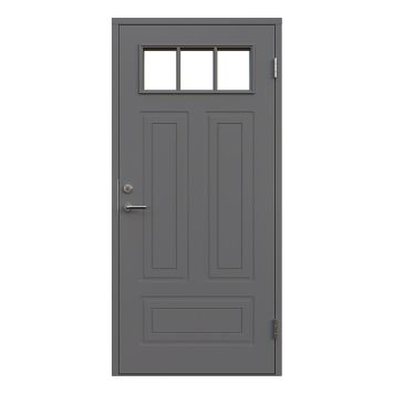 YTTERDÖRR LEKSANDSDÖRREN MON MED GLAS GRÅ