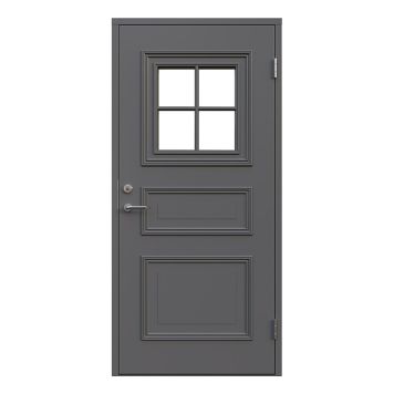 YTTERDÖRR LEKSANDSDÖRREN RÖNNÄS MED GLAS GRÅ