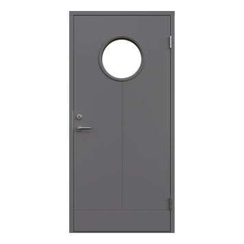 YTTERDÖRR LEKSANDSDÖRREN ALVIK MED GLAS GRÅ