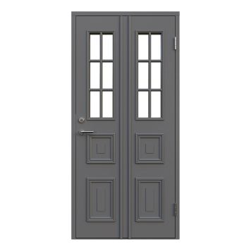 YTTERDÖRR LEKSANDSDÖRREN GRANBERG M10X21 MED GLAS GRÅ