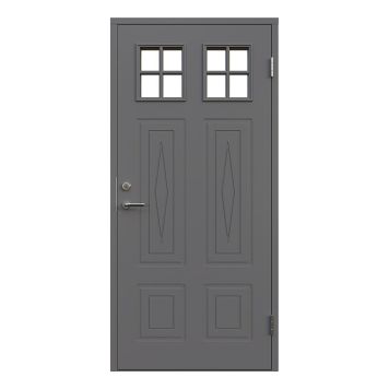 YTTERDÖRR LEKSANDSDÖRREN KULLSBJÖRKEN MED GLAS GRÅ