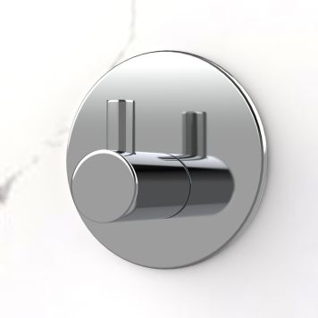 KROK SJÄLVHÄFTANDE ENKEL RUND BLANK KROM