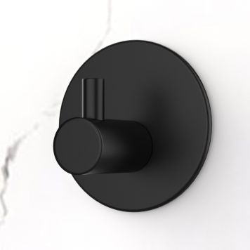 KROK SJÄLVHÄFTANDE ENKEL RUND MATT SVART