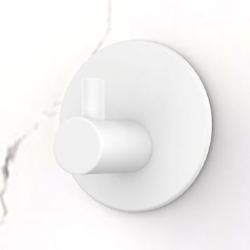 KROK SJÄLVHÄFTANDE ENKEL RUND VIT