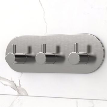 KROK SJÄLVHÄFTANDE 3-KROK OVAL MATT KROM