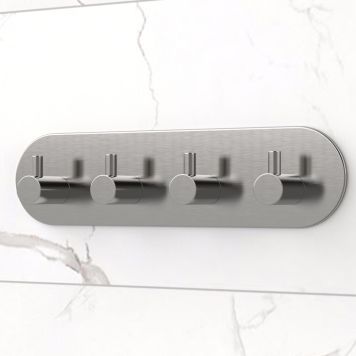 KROK SJÄLVHÄFTANDE 4-KROK OVAL MATT KROM