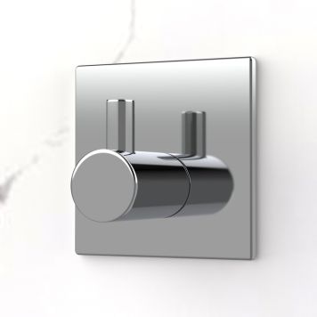 KROK SJÄLVHÄFTANDE ENKEL FYRKANT BLANK KROM