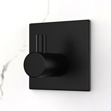 KROK SJÄLVHÄFTANDE ENKEL FYRKANT MATT SVART