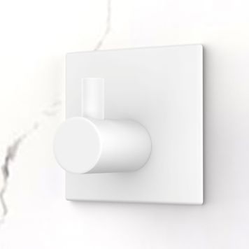 KROK SJÄLVHÄFTANDE ENKEL FYRKANT VIT MATT