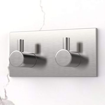 KROK SJÄLVHÄFTANDE DUBBEL FYRKANT MATT KROM