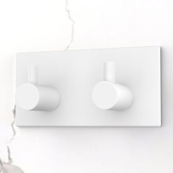 KROK SJÄLVHÄFTANDE DUBBEL FYRKANT VIT MATT