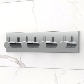 KROK SJÄLVHÄFTANDE FYRKANT 4-KROK BLANK KROM