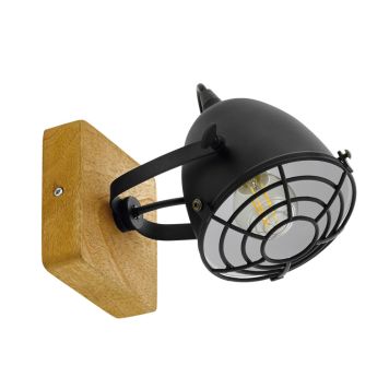  VÄGGLAMPA EGLO GATEBECK SVART                         