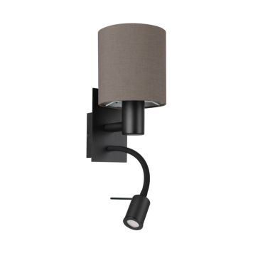 VÄGGLAMPA EGLO PASTERI STÅL SVART                               