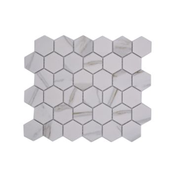 MOSAIK CALACATTA HEXAGON PRIS PER ARK