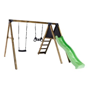 LEKSTÄLLNING NORDIC PLAY MED GUNGA/TRAPETZGUNGA/RUTSCHKANA