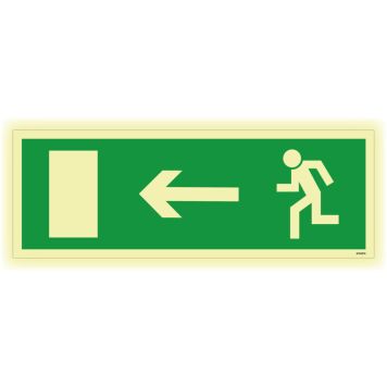 SKYLT UTRYMNING  UNIGRAPHICS HÖGER 420X148MM