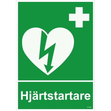 NÖDSKYLT UNIGRAPHICS HJÄRTSTARTARE 210X297MM