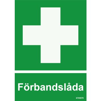 NÖDSKYLT UNIGRAPHICS FÖRBANDSLÅDA 105X148MM